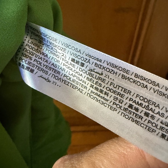 Mango Green ruffled Asymmetrical Dress - Picture 6 of 10